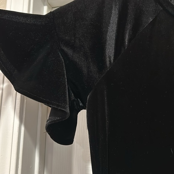 Worthington Velvet Flare Sleeve Dress - Picture 2 of 3